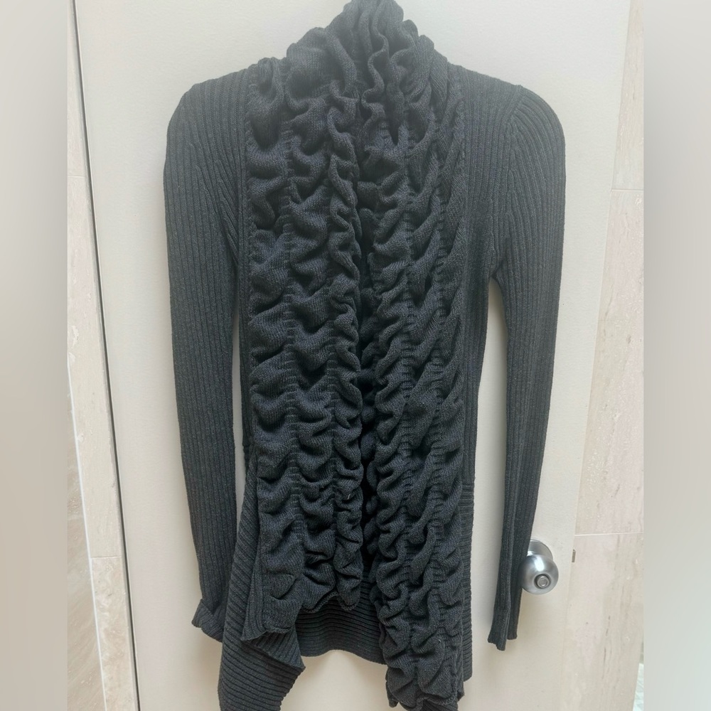 Romeo and Juliet Couture long grey sweater. Size small